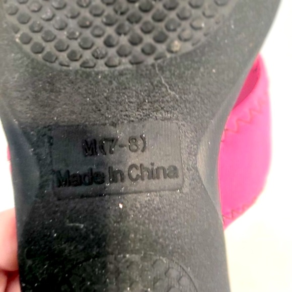 AVON | Women's Sporty Memory Foam Flip Flops Black Pink Grey Size Medium Sz 7-8 - Picture 7 of 7